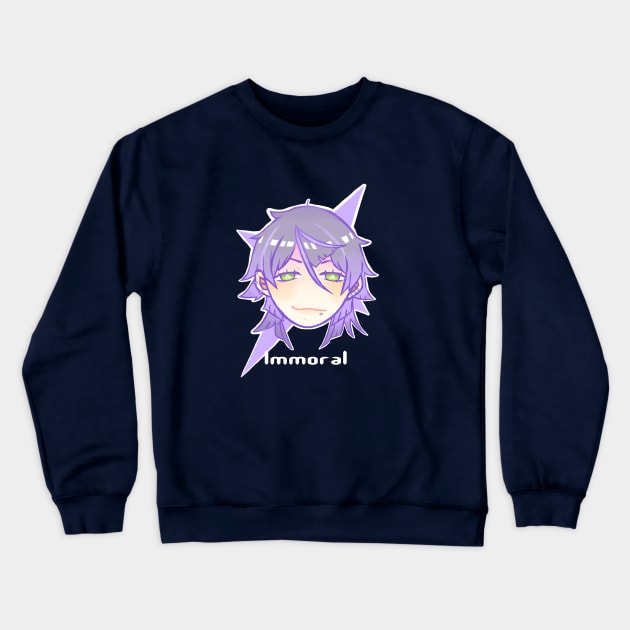 Kiznaiver Hisomu Yoshiharu Crewneck Sweatshirt by shootingstarsaver@gmail.com